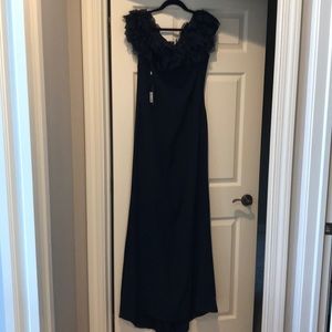 Tadashi Shoji navy gown